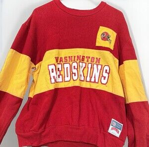 VTG Washington Redskins Sweatshirt Mens L Red NFL Football Nutmeg Mills 90s Rare